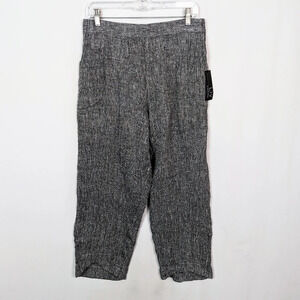 NEW Liv By Habitat M Clothes Wide Leg Lantern Pant Linen Crinkled Lagenlook Boho